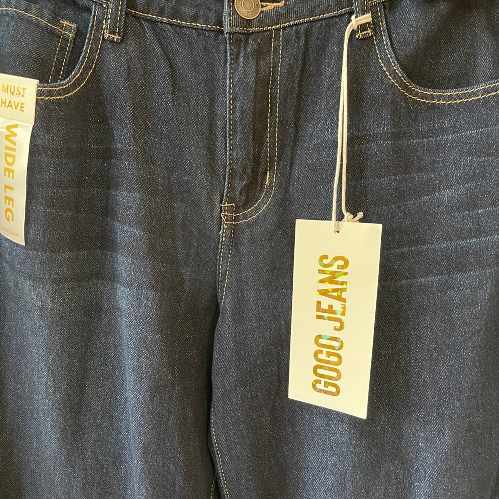 Women GoGo high rise wide leg jeans